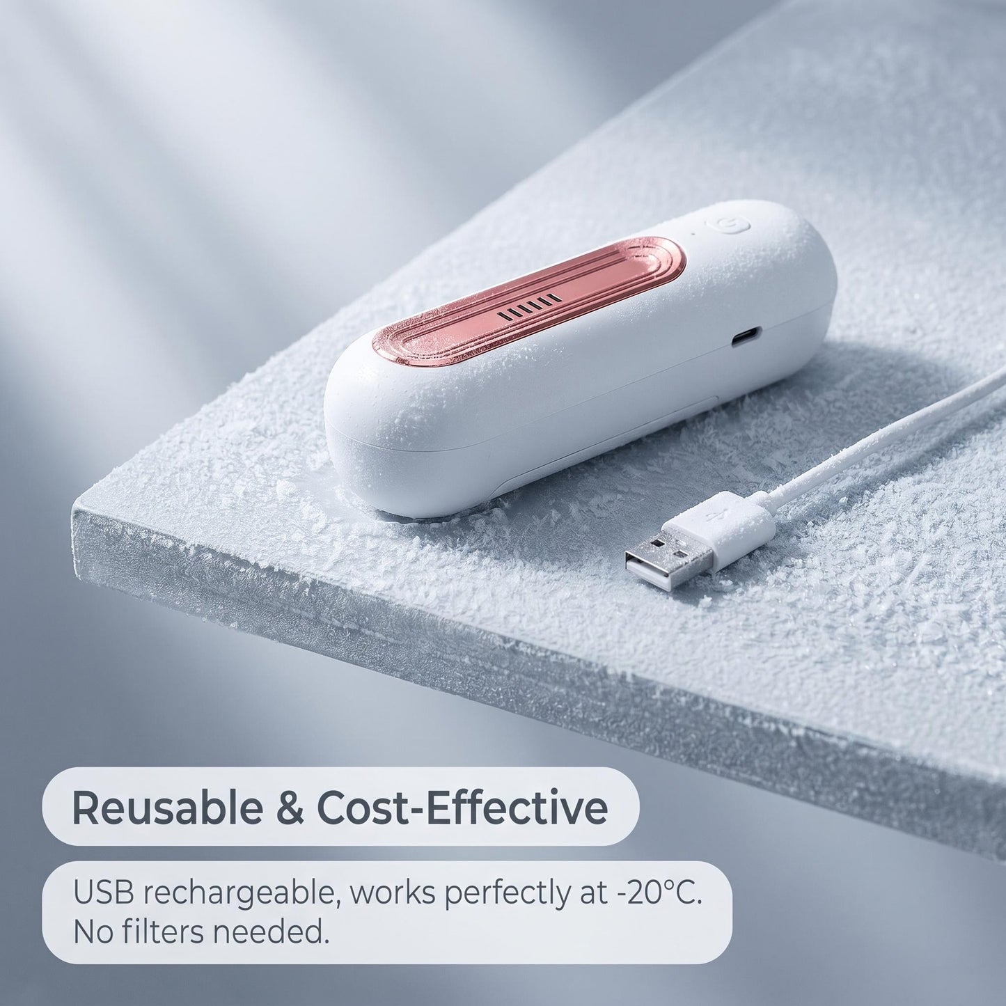 💨 Hordozható aktív oxigénes szagtalanító – USB-ről tölthető, szűrő nélkül, hatékony O₃-alapú szagtalanítás, hűtőszekrényhez, szekrényhez és autóhoz egyaránt használható, utánvéttel