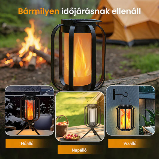 🌞Nyári akció 🔥4 üzemmóddal rendelkező kültéri napelemes zseblámpa