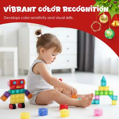 🎁🧲 【50% kedvezmény】 Gyerek mágneses építőelemek | Hatoldalas mágnesek🏗️
