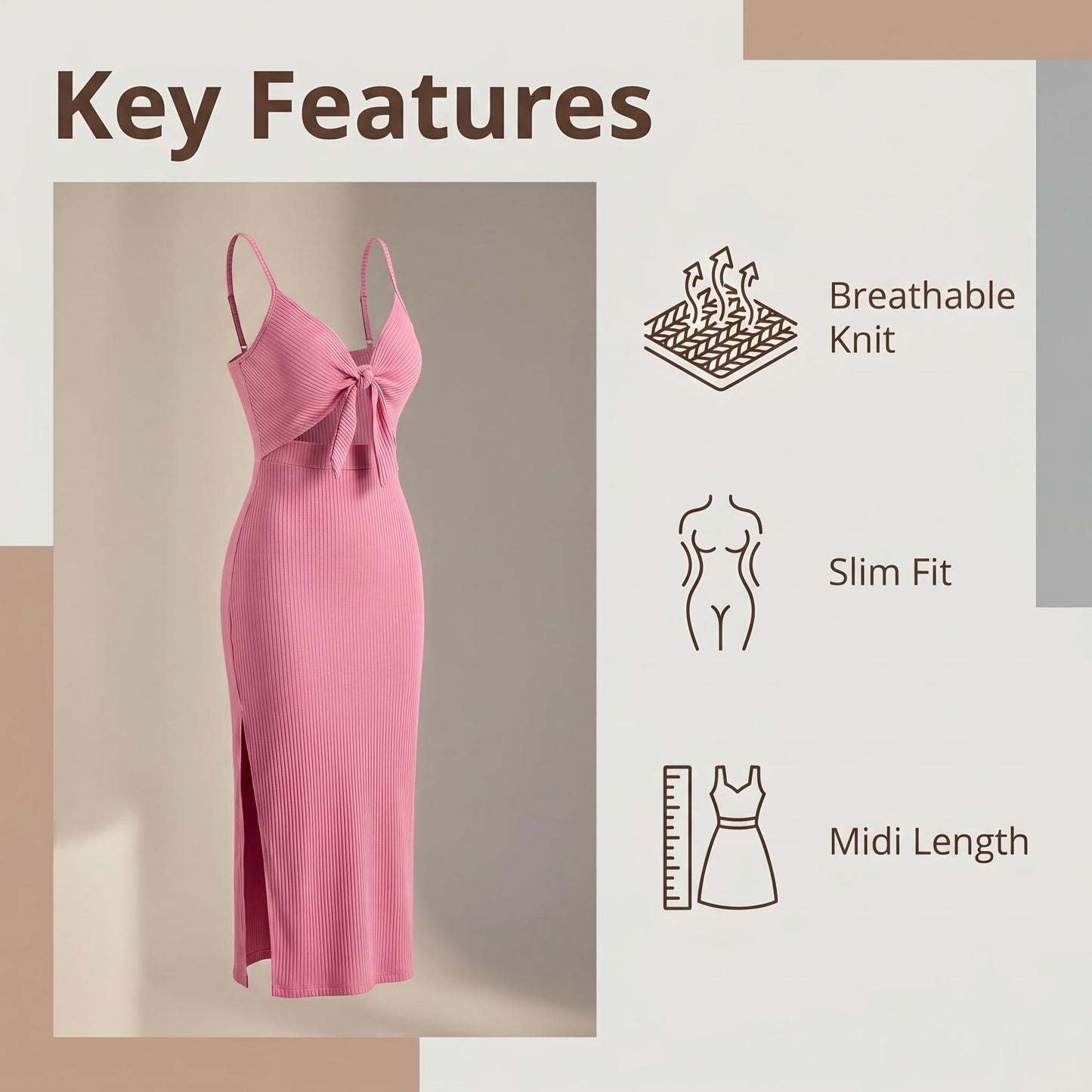 ✨ 2026-os akció 👗 Alakot kiemelő, középhosszú szoknya 💃
