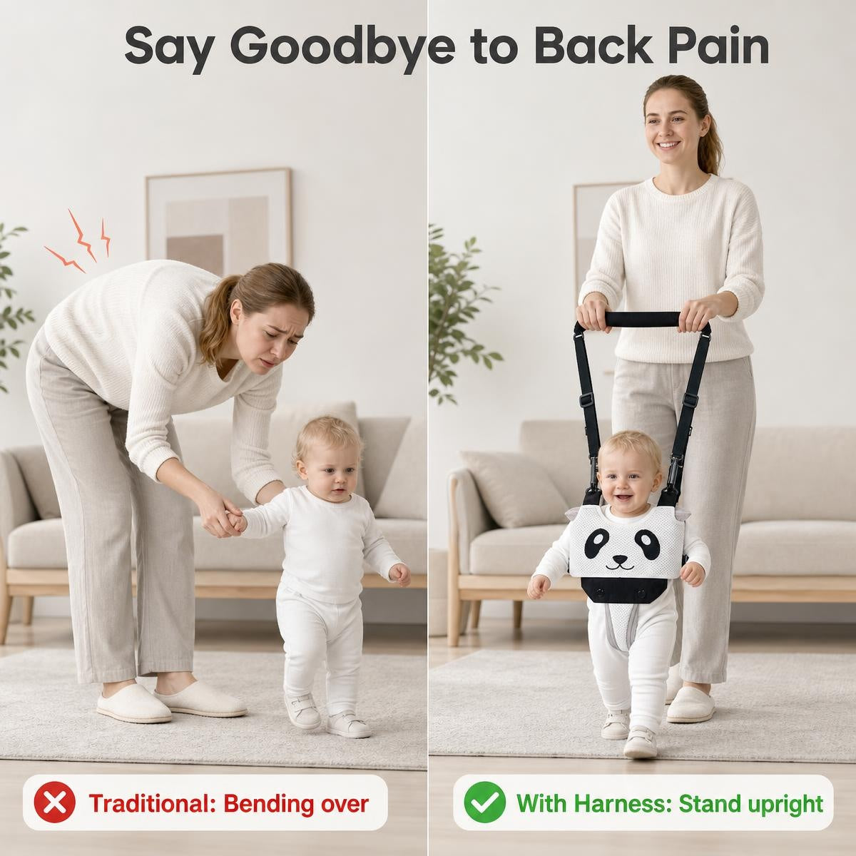 Állítható lélegző hálós babajárást segítő öv kisgyermekeknek | BABYWALK
