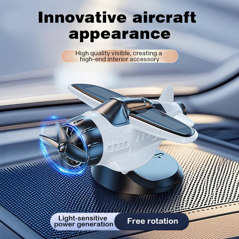 🛩️✨ Napenergiával hajtott repülőgép alakú autófüggő