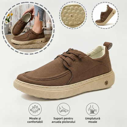 🎁Ultima zi pentru a te bucura de o reducere de 50%, nu o rata! ⏰Fabricați din piele de vițel australiană🐂Suport pentru picioare - ameliorează durerea de picioare✅Impermeabili și antiderapanți, confortabili la mers✅Eleganți și versatili.