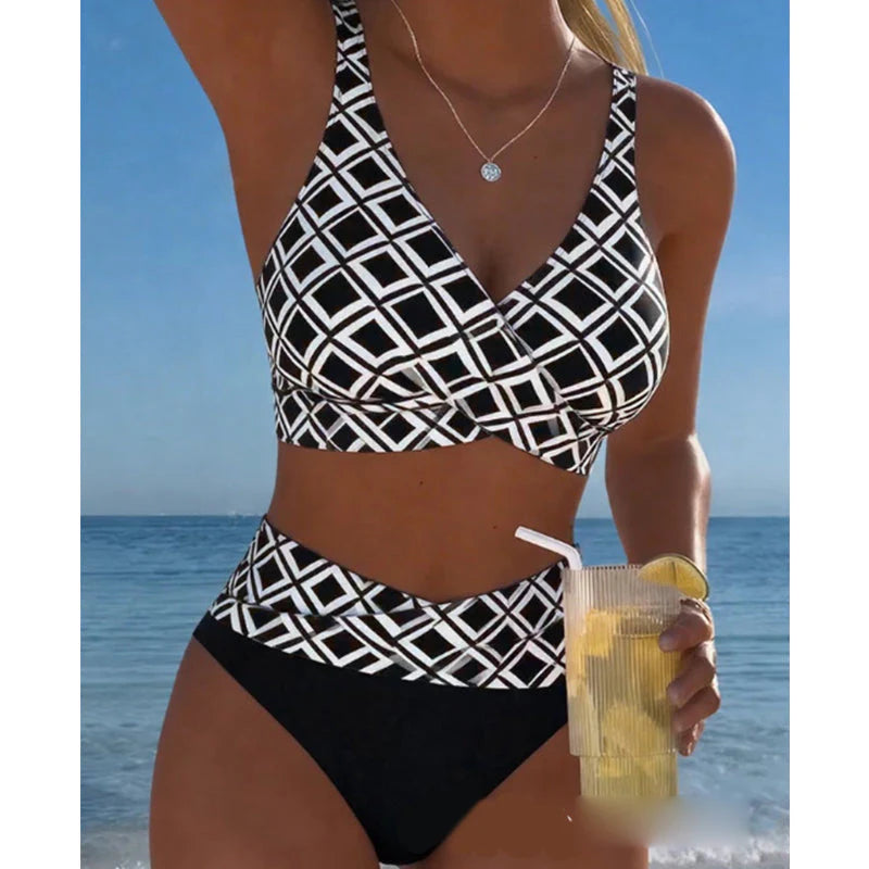 🩱 Magas derekú, kétrészes női bikini