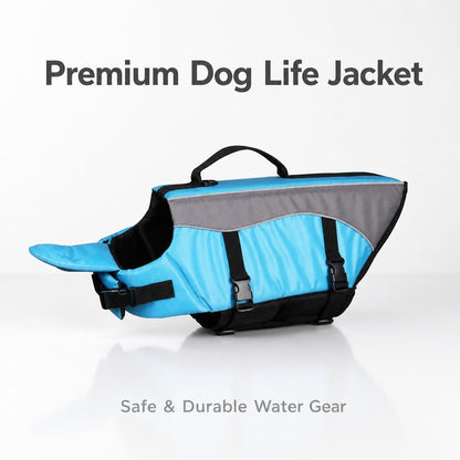 🐾 Állítható pántos kutya úszó mentőmellény | LIFE VEST