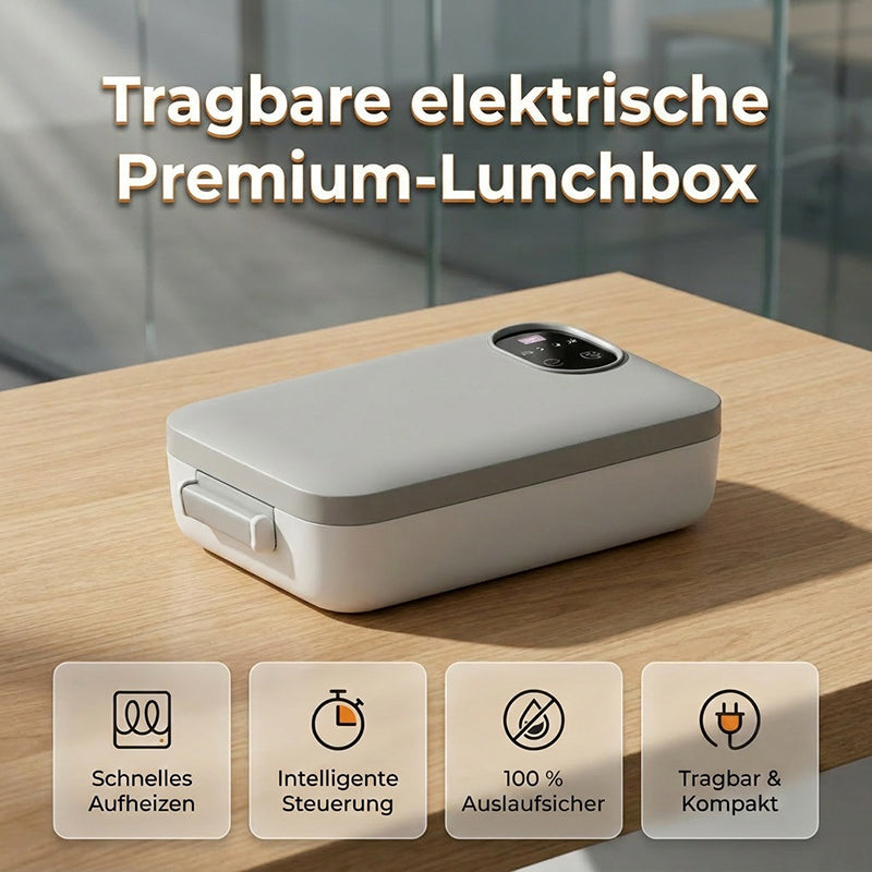 🍱50%-os kedvezmény! ⚡ Hordozható, önmelegítő funkcióval ellátott elektromos ételtartó 🌡️