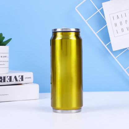 🥤✨ Kétrétegű rozsdamentes acél kólásdobozos hőszigetelő pohár – klasszikus retro kialakítás, hosszú ideig tartó hő- és hűtésmegtartás, hordozható, szivárgásmentes
