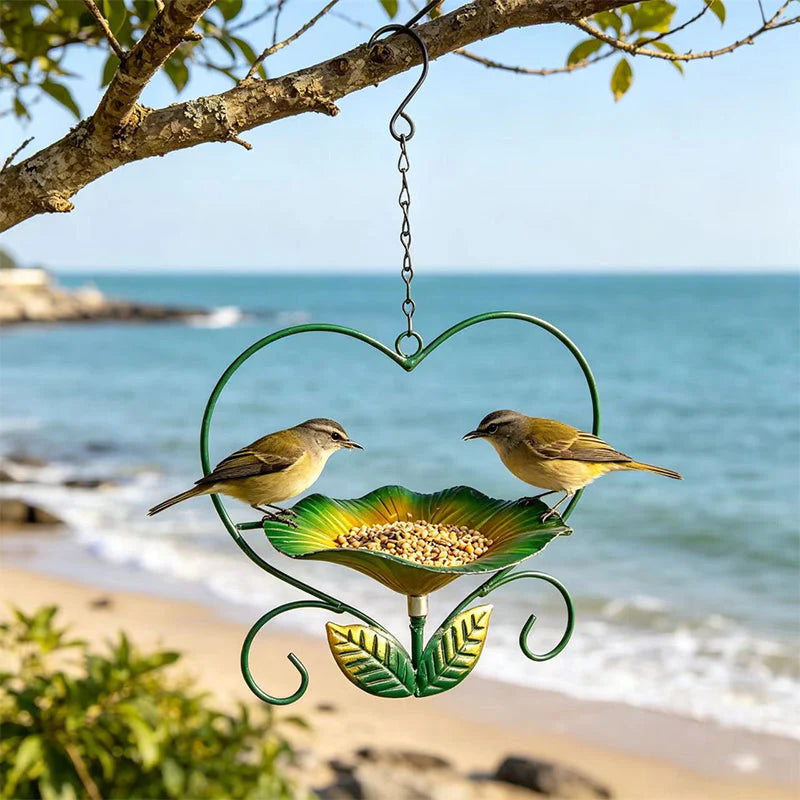 🐦 Kültéri, szív alakú, felakasztható madáretető