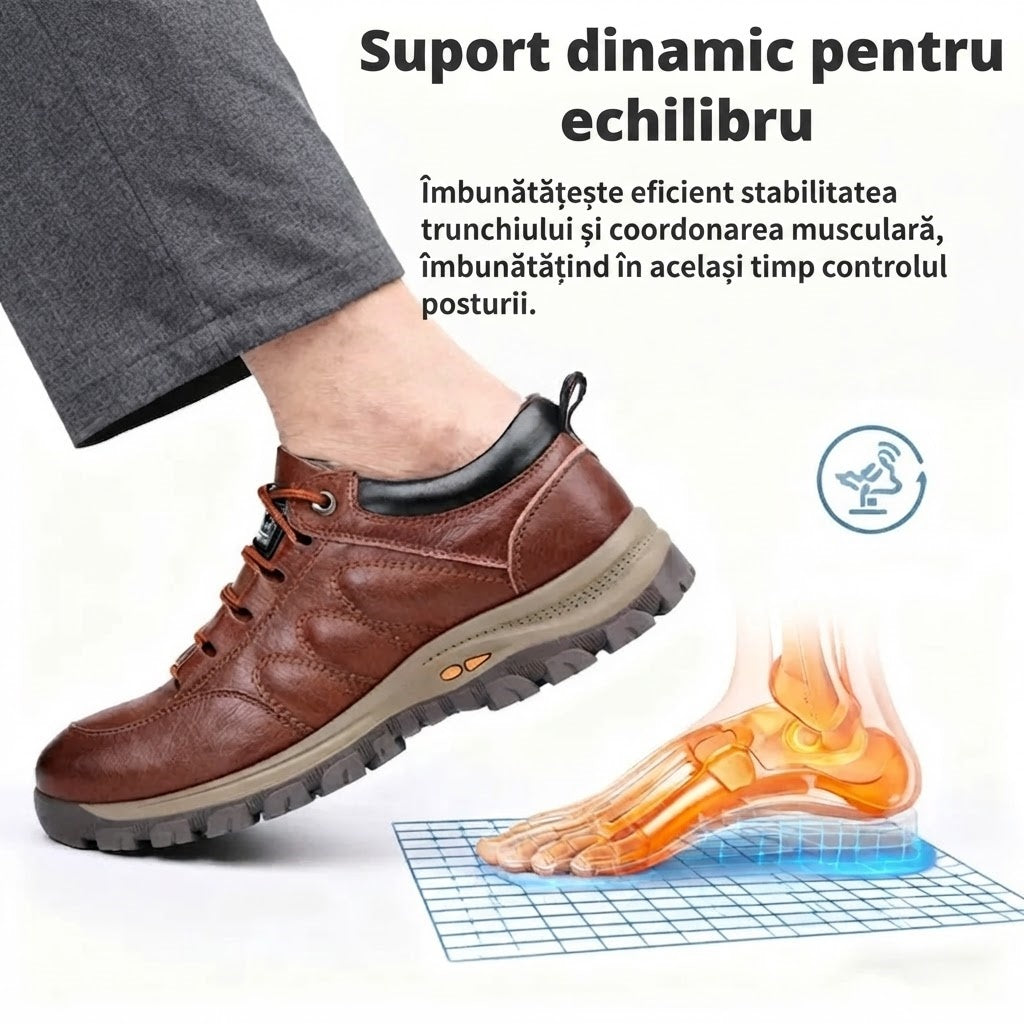 🎁Ultima zi pentru o reducere de 40%, nu ratați!⏰Fabricați din piele de vițel australiană🐂Suport pentru picioare - ameliorează durerea de picioare✅Impermeabili și antiderapanți, confortabili la mers.