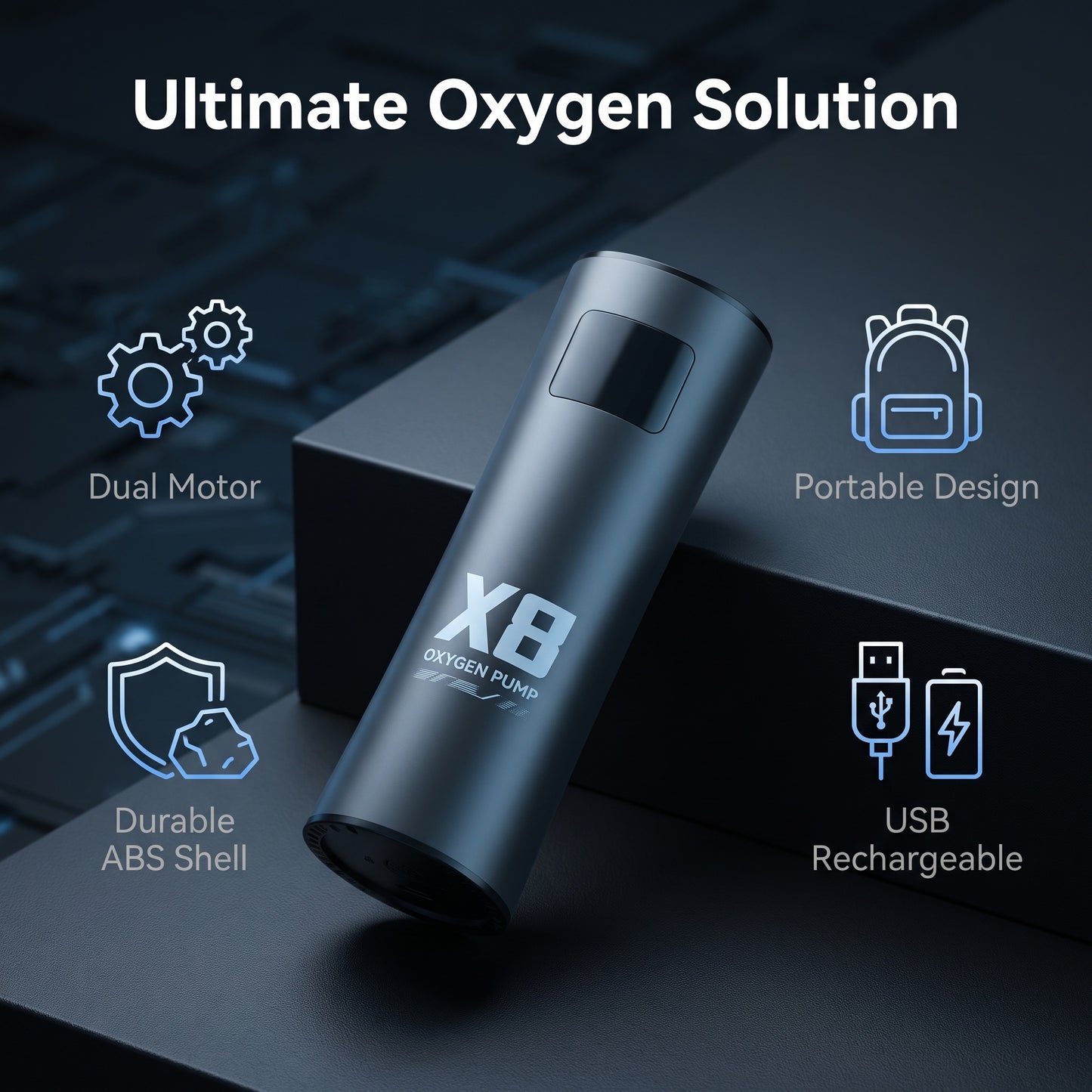 USB újratölthető halászati oxigénpumpa | FISHOXY