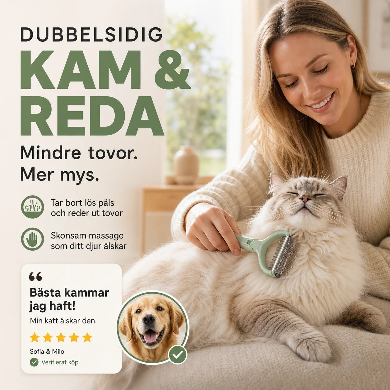 Többfunkciós kisállat szőrápoló fésű | PET COMB