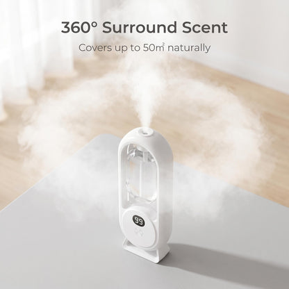 🌸 AromaGlow 360 intelligens illatdiffúzor – automatikus, tartós illatadagolás, 50 méteres hatótávolság, 2 hónapos akkumulátor-üzemidő, 5 időzítési mód, nappaliba, hálószobába és üzleti célokra egyaránt alkalmas, utánvéttel ✨