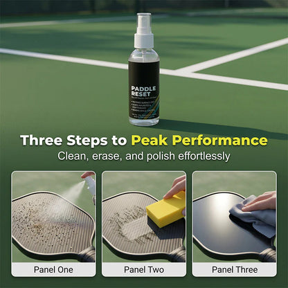 🏓 Hordozható Pickleball-ütő tisztító készlet – ✨Kímélő ütőtisztító spray szivaccsal és törlőkendővel | PICKLECARE 🎾🛡️