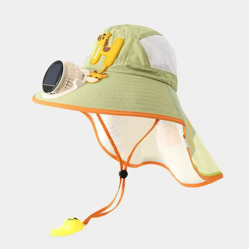🌞👒 Napenergiával működő ventilátoros sapka – UPF50+ napvédelem + hűsítő szellőzés, a nyári szabadtéri séták „kis légkondicionálója”, utánvéttel