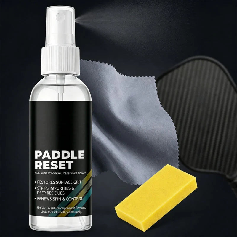 🏓 Hordozható Pickleball-ütő tisztító készlet – ✨Kímélő ütőtisztító spray szivaccsal és törlőkendővel | PICKLECARE 🎾🛡️