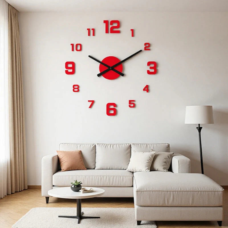 🕐✨3D-s világító akril falióra DIY-készlet