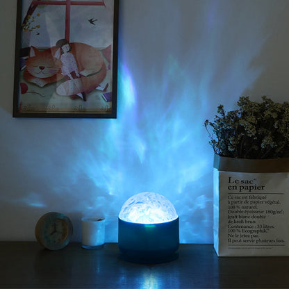🌌 Távirányítóval ellátott Aurora éjszakai lámpa-vetítő