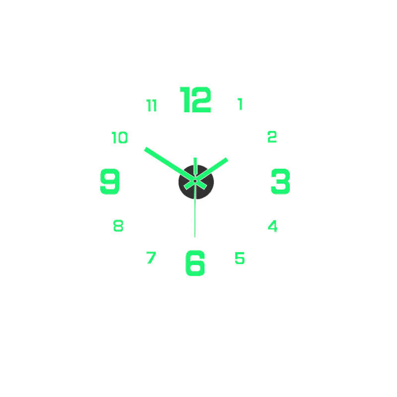 🕐✨3D-s világító akril falióra DIY-készlet