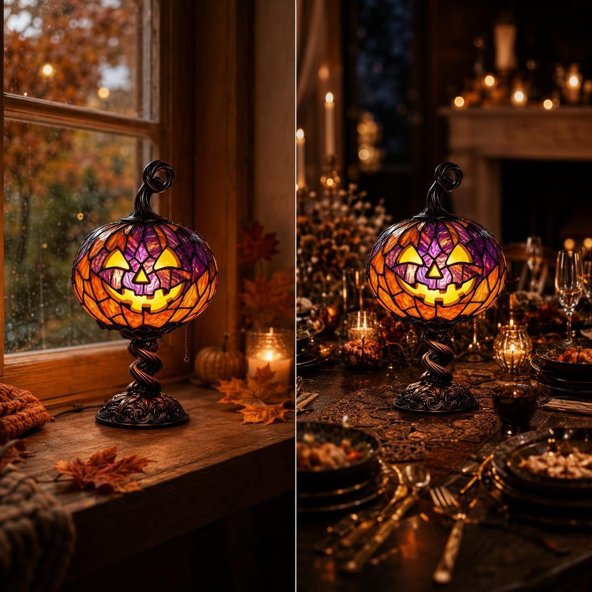 Őszi halloweeni asztali díszlámpa | LAMP