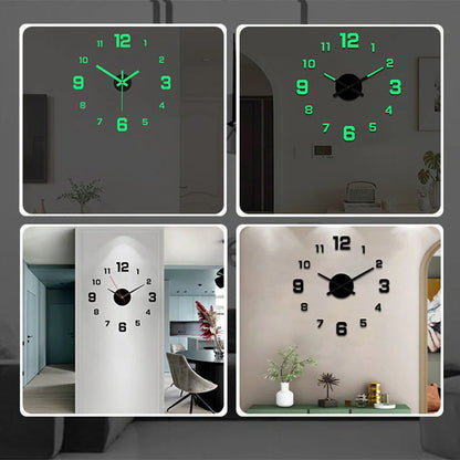 🕐✨3D-s világító akril falióra DIY-készlet