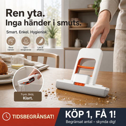 🧽 Összecsukható mini önnyomó konyhai felmosó | MINIMOP