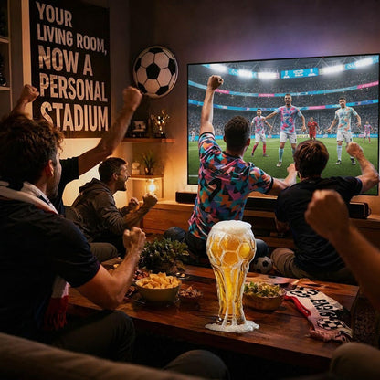 🥳2026 – Most kapható!🥳💞 Több mint 50 000 eladott darab! ⚽🍺 50%-os kedvezmény! Labdarúgó-motívumú söröspohár – 400 ml/600 ml, csúszásgátló textúrájú fogantyú, stabil talp. Tökéletes választás a mérkőzés estéjére! 🏆✨
