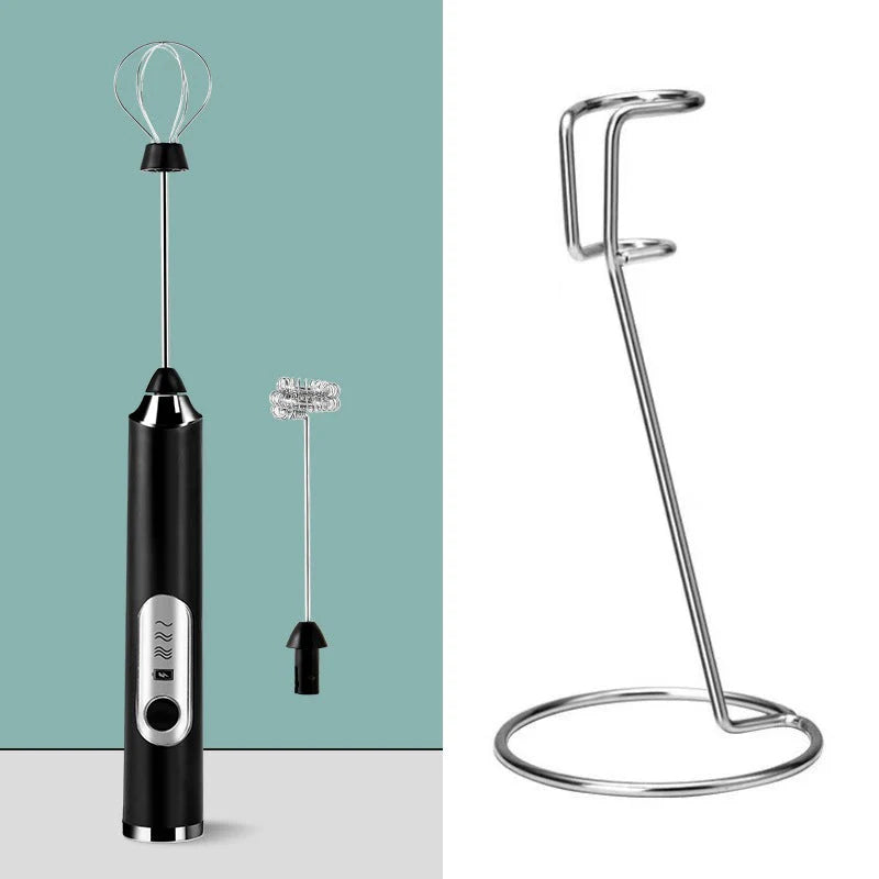 🔥👩‍🍳 Mini hordozható elektromos tejhabosító szett – selymesen finom tejhab, azonnal élvezhető kávé, 3 fokozatban állítható ☕✨