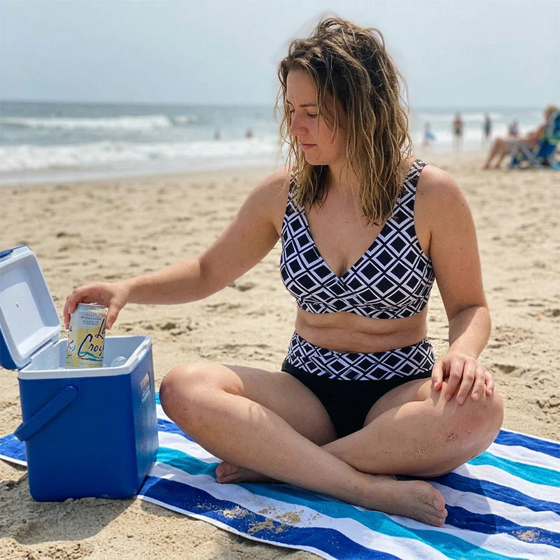 🩱 Magas derekú, kétrészes női bikini