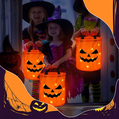 🎃 2026-os akció – Több mint 15 000 darabot adtunk el! ✨ Világító halloweeni tökös táska – LED-es világítással, tágas belső térrel 🍬