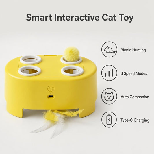 🐭 Intelligens automatikus egérszimuláló macskajáték | CATPLAY
