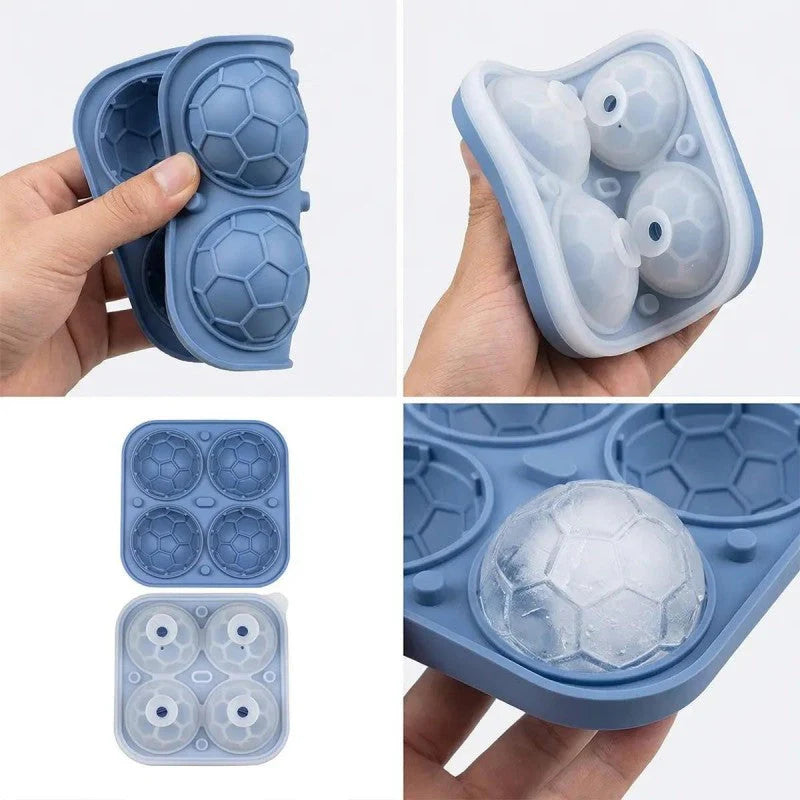 ⚽  🔥 Szilikon gömb alakú jégtartó – tökéletes jégkockák a nyári italokhoz 🧊⚽✨