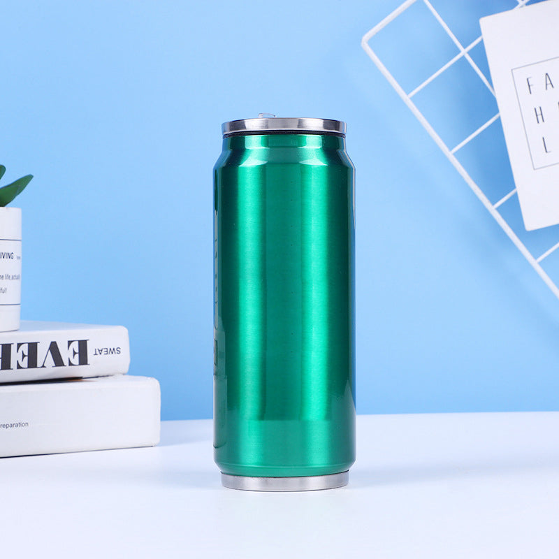 🥤✨ Kétrétegű rozsdamentes acél kólásdobozos hőszigetelő pohár – klasszikus retro kialakítás, hosszú ideig tartó hő- és hűtésmegtartás, hordozható, szivárgásmentes