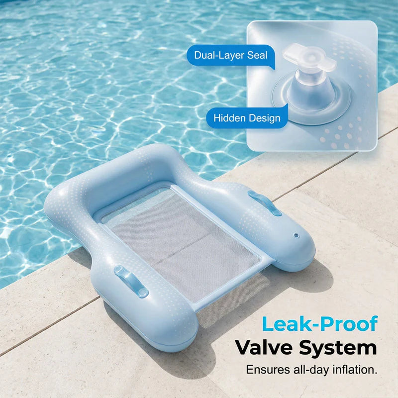 🏊‍♀️☁️ Bőrbarát PVC úszóágy💦 Akár medencében, akár a tengerben, ez a tökéletes választás