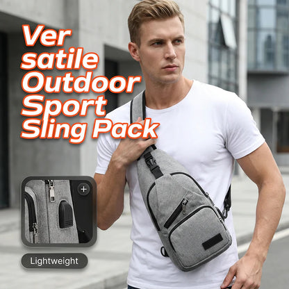 🎒 Most 50%-os kedvezménnyel! ⛰️ Szabadtéri sportos válltáska – sokoldalú, strapabíró és USB-csatlakozóval ellátott – elengedhetetlen kiegészítő a városi ingázók számára 🚴‍♂️