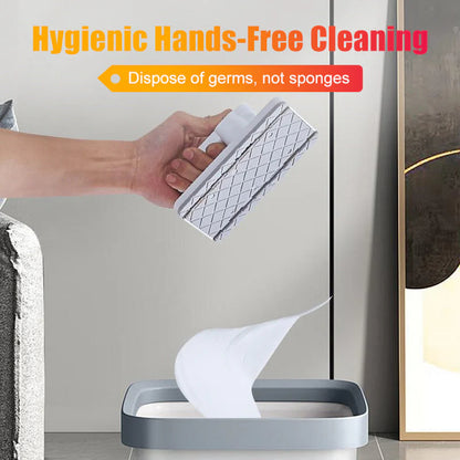 🔥🧼 Érintésmentes, kapcsos rögzítésű mini felmosó – higiénikus és praktikus kialakítás, a makulátlanul tiszta felületek titka ✨🏡