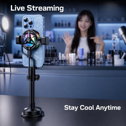 Félvezető hűtőborda okostelefonhoz RGB világítással | PHONE COOLER