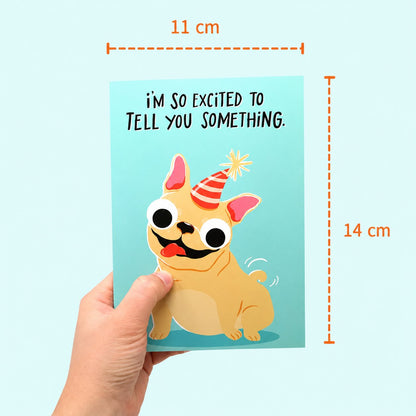 Interaktív tréfa üdvözlőkártya születési alkalmakra |  GREETING CARD