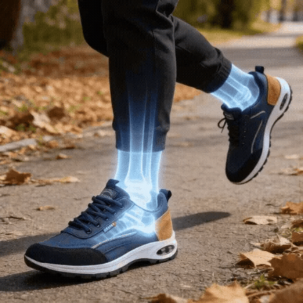 🎁 Ultima zi pentru a beneficia de reducerea de 50%! Nu rata ocazia! ⏰ Scapă de durerile de picioare și de fasciita plantară: încălțăminte ortopedică impermeabilă și antiderapantă.