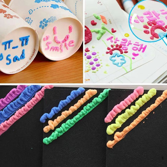 Hajszárítóval aktiválható puff rajztoll szett | PUFFPENS