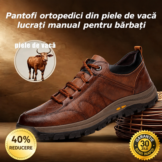 🎁Ultima zi pentru o reducere de 40%, nu ratați!⏰Fabricați din piele de vițel australiană🐂Suport pentru picioare - ameliorează durerea de picioare✅Impermeabili și antiderapanți, confortabili la mers.