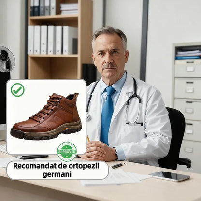 🎁Ultima zi pentru a te bucura de o reducere de 50%, nu o rata! ⏰Fabricați din piele de vițel australiană🐂Suport pentru picioare - ameliorează durerea de picioare✅Impermeabili și antiderapanți, confortabili la mers✅Eleganți și versatili.