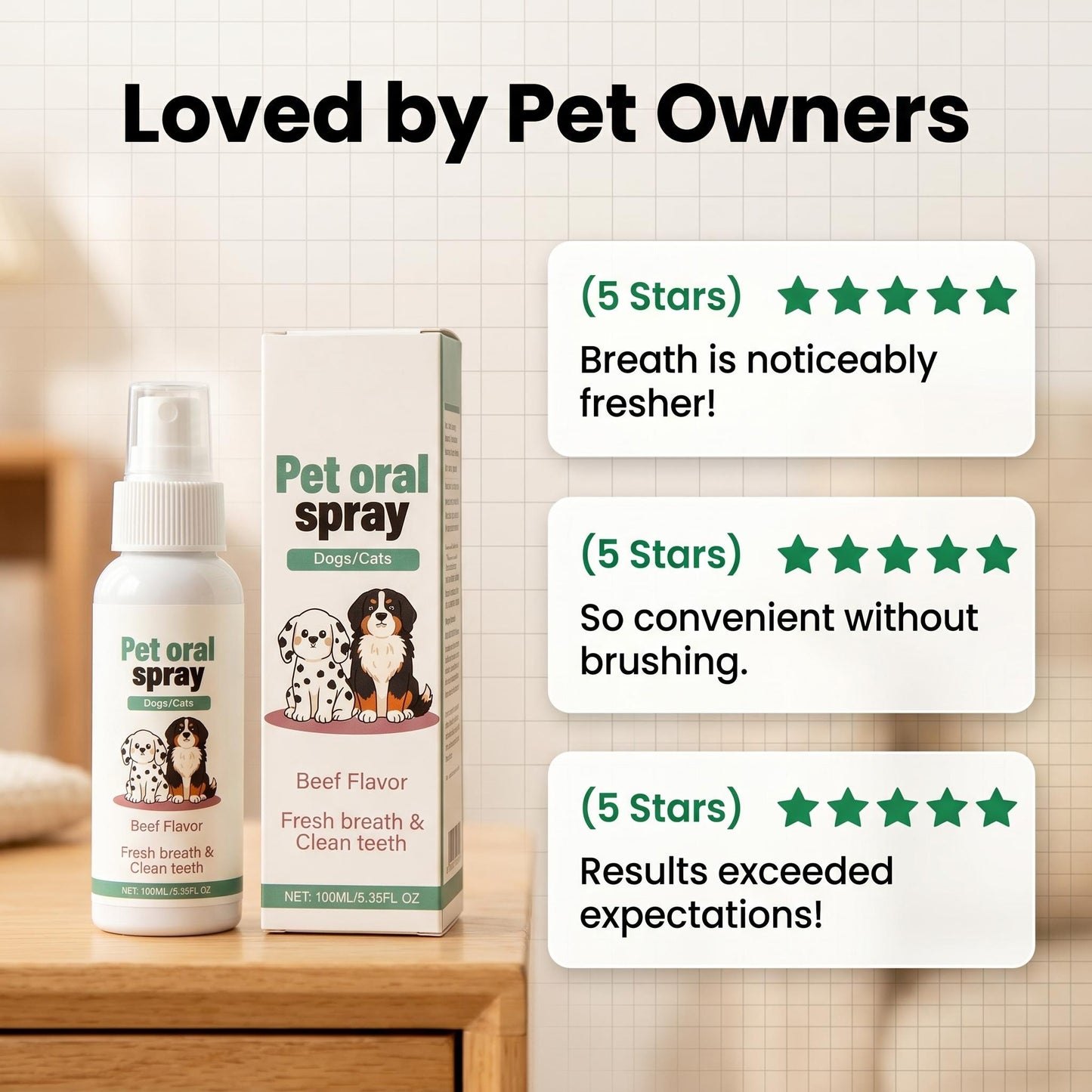 🐱🐶 Kíméletes szájápoló spray háziállatoknak – növényi összetételű, fogmosás nélkül, megszünteti a szájszagot és gátolja a káros baktériumok szaporodását, macskáknak és kutyáknak egyaránt alkalmas, utánvéttel 🦷✨