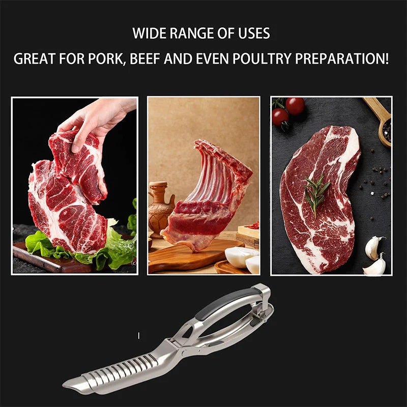 🔪 A bordák felületének gyors eltávolítása – rozsdamentes acélból készült bordakaparó csúszásgátló fogantyúval – utánvéttel 🍖
