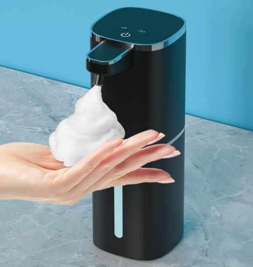 🧼✨ Intelligens, 4 fokozatú habos kézmosó adagoló – infravörös érzékelő · automatikus habadagolás · érintésmentes, így higiénikusabb · IPX5 vízálló