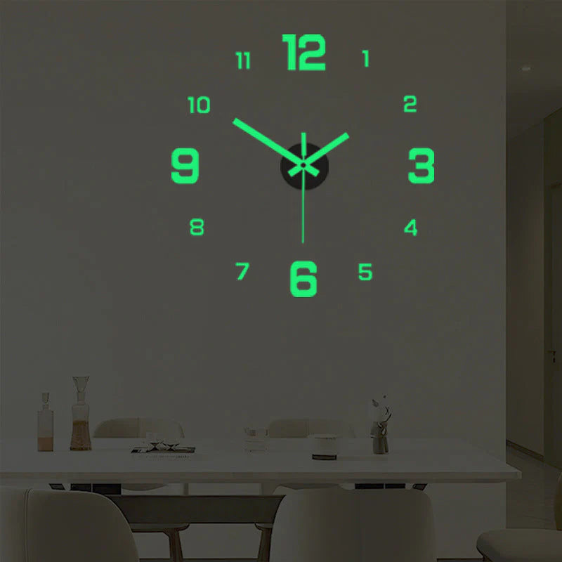 🕐✨3D-s világító akril falióra DIY-készlet