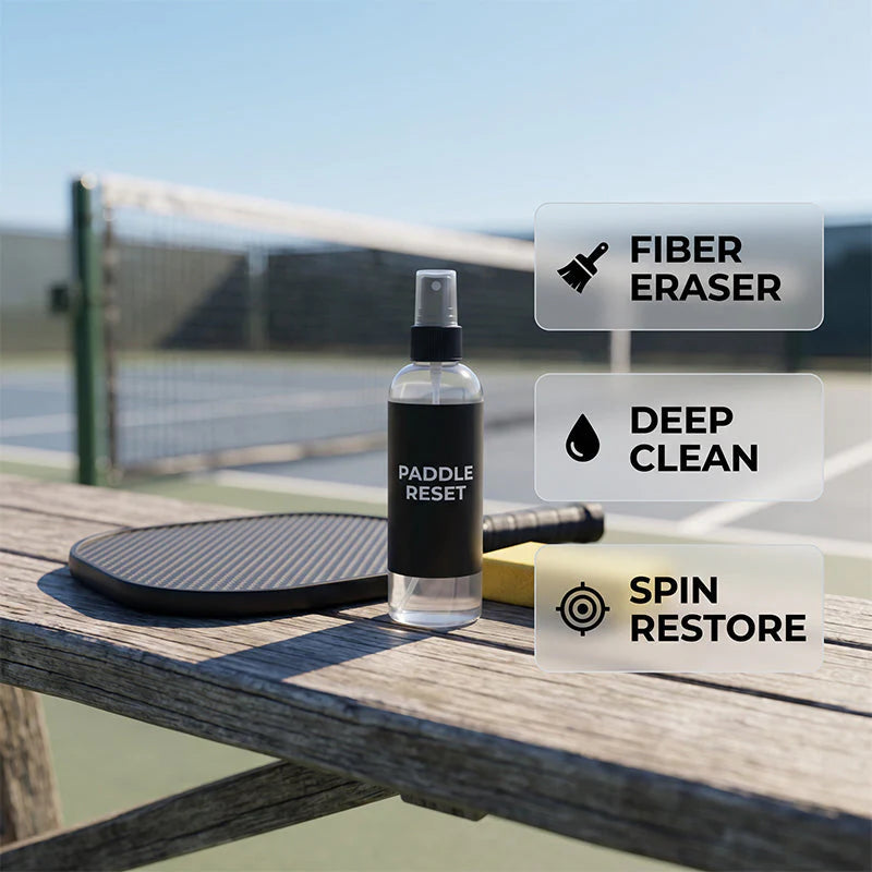🏓 Hordozható Pickleball-ütő tisztító készlet – ✨Kímélő ütőtisztító spray szivaccsal és törlőkendővel | PICKLECARE 🎾🛡️