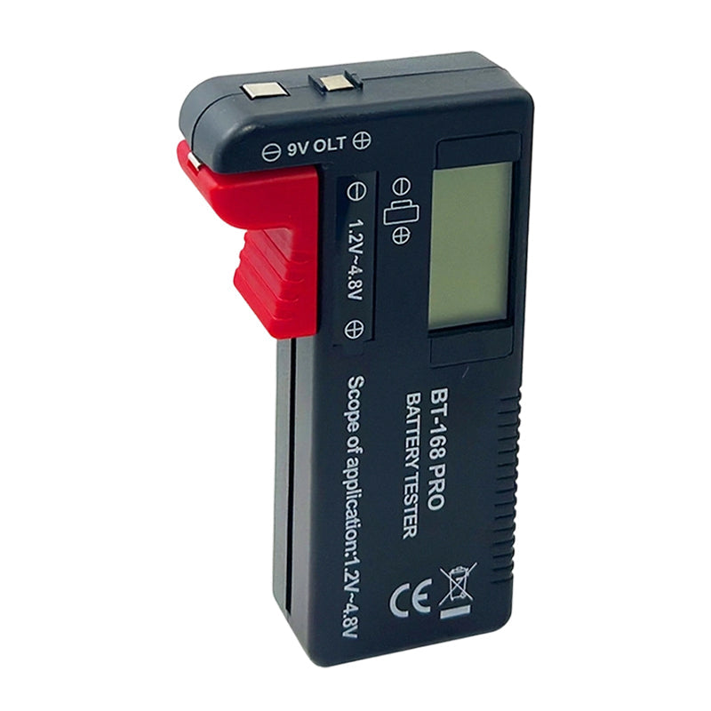 Hordozható digitális akkumulátor állapot ellenőrző műszer AA/AAA/9V elemekhez | BATTERY TESTER