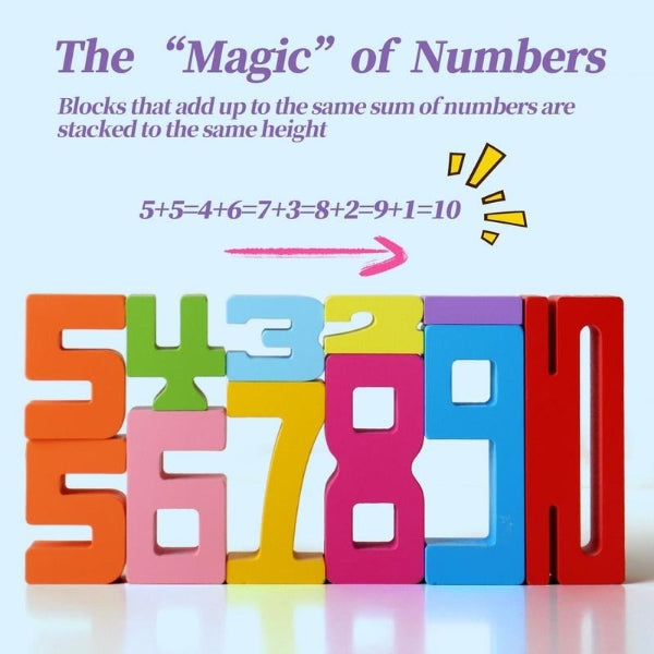 Montessori matematikai fejlesztő fajáték | NUMBLOCK