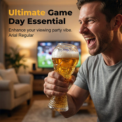 🥳2026 – Most kapható!🥳💞 Több mint 50 000 eladott darab! ⚽🍺 50%-os kedvezmény! Labdarúgó-motívumú söröspohár – 400 ml/600 ml, csúszásgátló textúrájú fogantyú, stabil talp. Tökéletes választás a mérkőzés estéjére! 🏆✨