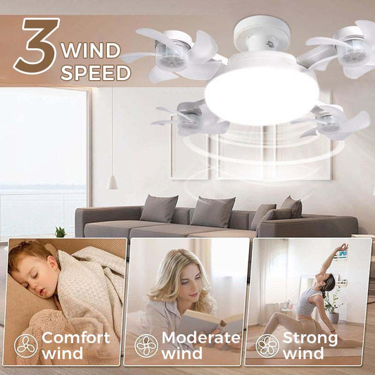 🌀 50% kedvezmény💥 LED-es világítással és távirányítóval ellátott mennyezeti ventilátor